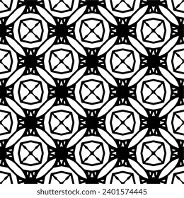 White background with black pattern. Seamless texture for fashion, textile design,  on wall paper, wrapping paper, fabrics and home decor. Simple repeat pattern.