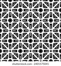 White background with black pattern. Seamless texture for fashion, textile design,  on wall paper, wrapping paper, fabrics and home decor. Simple repeat pattern.