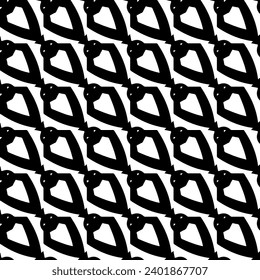 White background with black pattern. Seamless texture for fashion, textile design,  on wall paper, wrapping paper, fabrics and home decor. Simple repeat pattern.