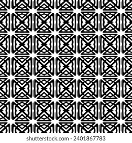 White background with black pattern. Seamless texture for fashion, textile design,  on wall paper, wrapping paper, fabrics and home decor. Simple repeat pattern.