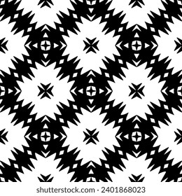 White background with black pattern. Seamless texture for fashion, textile design,  on wall paper, wrapping paper, fabrics and home decor. Simple repeat pattern.