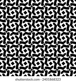 White background with black pattern. Seamless texture for fashion, textile design,  on wall paper, wrapping paper, fabrics and home decor. Simple repeat pattern.