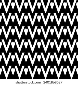White background with black pattern. Seamless texture for fashion, textile design,  on wall paper, wrapping paper, fabrics and home decor. Simple repeat pattern.