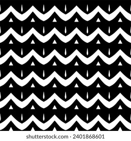 White background with black pattern. Seamless texture for fashion, textile design,  on wall paper, wrapping paper, fabrics and home decor. Simple repeat pattern.