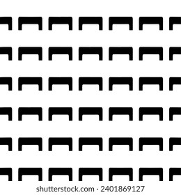 White background with black pattern. Seamless texture for fashion, textile design,  on wall paper, wrapping paper, fabrics and home decor. Simple repeat pattern.