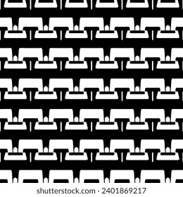 White background with black pattern. Seamless texture for fashion, textile design,  on wall paper, wrapping paper, fabrics and home decor. Simple repeat pattern.