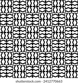 White background with black pattern. Seamless texture for fashion, textile design,  on wall paper, wrapping paper, fabrics and home decor. Simple repeat pattern.