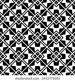 White background with black pattern. Seamless texture for fashion, textile design,  on wall paper, wrapping paper, fabrics and home decor. Simple repeat pattern.