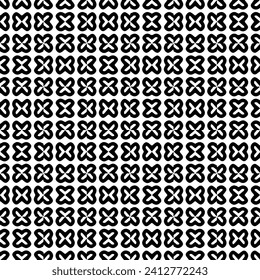 White background with black pattern. Seamless texture for fashion, textile design,  on wall paper, wrapping paper, fabrics and home decor. Simple repeat pattern.