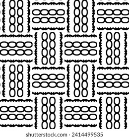White background with black pattern. Seamless texture for fashion, textile design,  on wall paper, wrapping paper, fabrics and home decor. Simple repeat pattern.