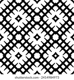 White background with black pattern. Seamless texture for fashion, textile design,  on wall paper, wrapping paper, fabrics and home decor. Simple repeat pattern.