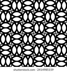 White background with black pattern. Seamless texture for fashion, textile design,  on wall paper, wrapping paper, fabrics and home decor. Simple repeat pattern.