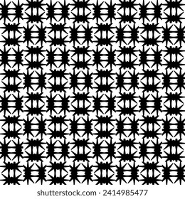 White background with black pattern. Seamless texture for fashion, textile design,  on wall paper, wrapping paper, fabrics and home decor. Simple repeat pattern.