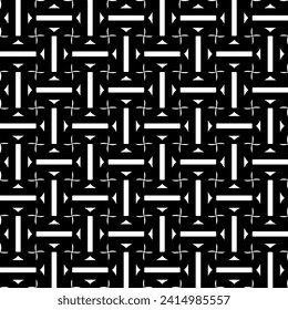 White background with black pattern. Seamless texture for fashion, textile design,  on wall paper, wrapping paper, fabrics and home decor. Simple repeat pattern.