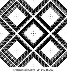 White background with black pattern. Seamless texture for fashion, textile design,  on wall paper, wrapping paper, fabrics and home decor. Simple repeat pattern.