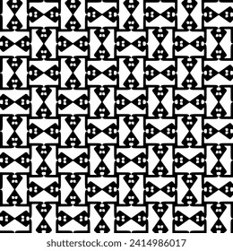 White background with black pattern. Seamless texture for fashion, textile design,  on wall paper, wrapping paper, fabrics and home decor. Simple repeat pattern.