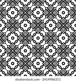 White background with black pattern. Seamless texture for fashion, textile design,  on wall paper, wrapping paper, fabrics and home decor. Simple repeat pattern.