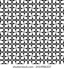 Fondo blanco con patrón negro. Textura perfecta para la moda, el diseño textil, sobre papel de pared, papel de envoltura, tejidos y decoración casera. Patrón de repetición simple.