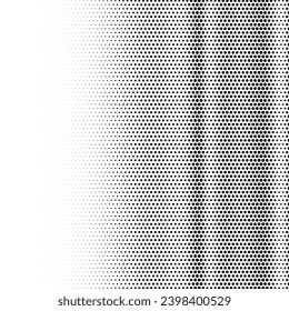 Fondo blanco con pequeños puntos negros de semitono, elemento de diseño