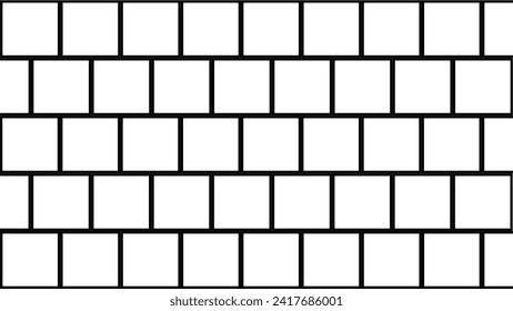 White background with black squares tiles