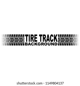 White Background With Black Tire Track And Sample Logo Text