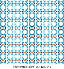 fondo blanco con patrón repetido abstracto azul