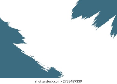 A white background with blue brush strokes on the left and right sides, creating a modern and artistic visual effect.
