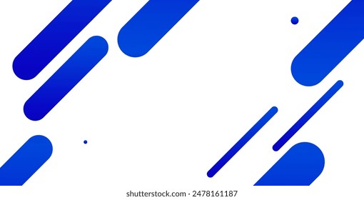 Weißer Hintergrund mit blauen diagonalen Linien. Vektorillustration