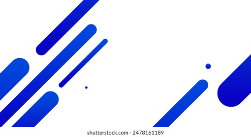 White background with blue diagonal lines. Vector illustration