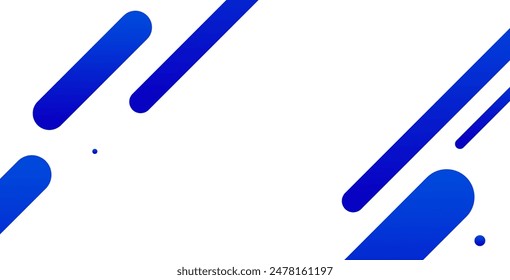 White background with blue diagonal lines. Vector illustration