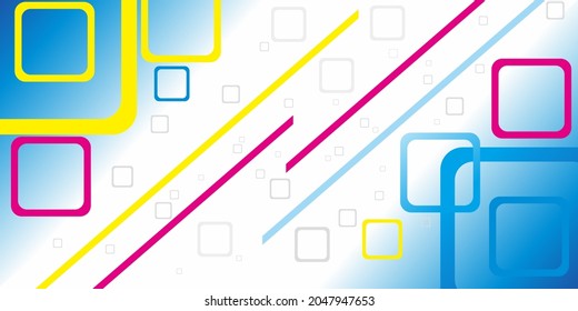 white background with blue, geometric vector, bright color, vector design for banners, web, invitations, presentations, seminars and more 