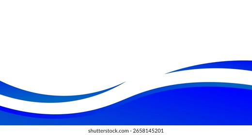 Weißer Hintergrund mit blauen, mit Farbverlauf geschwungenen Linien.