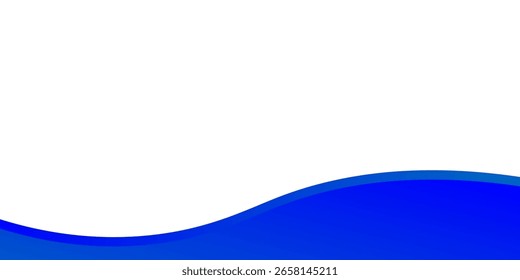 Weißer Hintergrund mit blauem Farbverlauf gekrümmte Linien Vektor eps10.