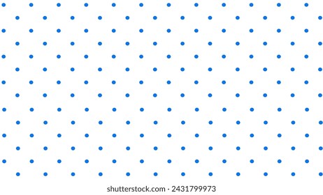 White background with blue polka dot