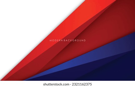 White background with blue and red color modern design