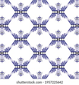 white background with blue repeated abstract