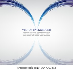 white background blue technology circle line 