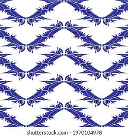 white background with blue wave abstract shape