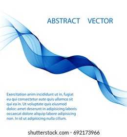 White background with blue wave for your business