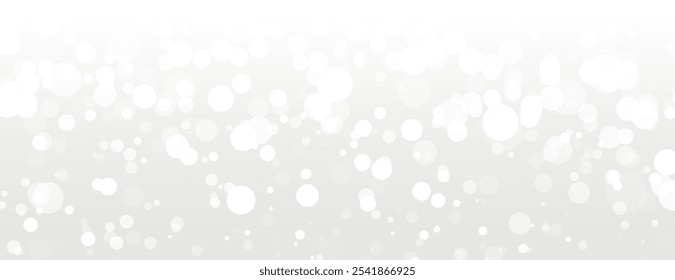 White background with a bokeh style, featuring soft, blurred circles. The background is light and airy, with a smooth white texture. Dreamy bokeh light background vector.