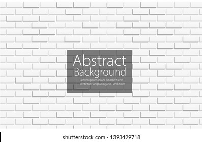 white background with brick arrangement and light dark by emboss and gradation