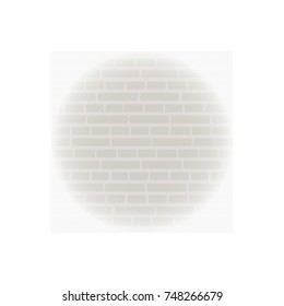 White background with brick wall