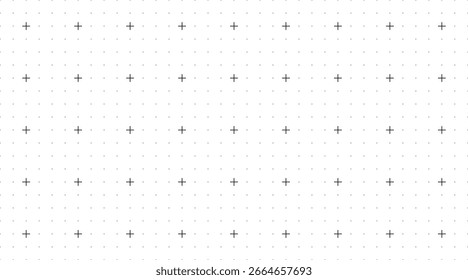 White background with a bright black line grid creating a square pattern. Blueprint background for technology, architecture, or infographic project concept. Blank grid paper sheet vector illustration