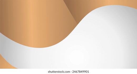 a white background with a brown and gold geometric shape in the foreground.