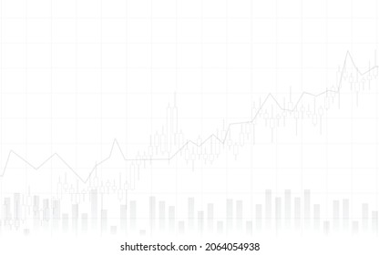 White Background Candle Stick Graph Chart Stock Vector (Royalty Free ...