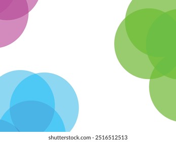 white background with a cheerful corner of candy colors and fresh fruit