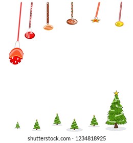 White background Christmas Day