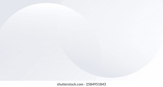White background with white circle lines digital future modern abstract illustration
