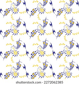 white background with color align abstract shape