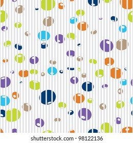 White background with color balls